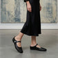 👡☁️ Leichte Damen-Mules aus gewebtem Material mit eckiger Spitze & Mary-Jane-Verschluss ✨👗 – Bequem für den Alltag, 50 % Rabatt!