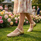 👡☁️ Leichte Damen-Mules aus gewebtem Material mit eckiger Spitze & Mary-Jane-Verschluss ✨👗 – Bequem für den Alltag, 50 % Rabatt!