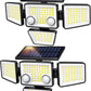 ☀️Solar-Außenleuchten 💡 – 3000 lm, 188 LEDs, Bewegungsmelder