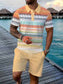 🎁👕 50% RABATT! Polo-Shirt & Shorts Set – Karomuster, Slim-Fit, oberschenkellang – perfekt für heiße Tage & Urlaub. 🌊💨