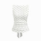 👗🎀 Ärmelloses Rüschen-Tanktop mit Bindegürtel & Polka-Dots – 50% RABATT! Y2K-inspiriert, perfekt für warme Tage. 🔥✨