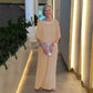 💕👗Elegantes zweiteiliges Set im Colorblock-Stil mit Pailletten