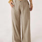 🔥 HALBPREIS DEAL ☀️ Lässige Damen Loungehose aus Baumwoll-Leinen-Mix 👖 Fließend, gerades Bein & hoher Bund – perfekt für Sommer & Alltag 🌸