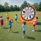 💥 HEUTE: 50% RABATT + GRATIS VERSAND!🎯Riesige Fußball-Dartscheibe (aufblasbar) – Familienspaß in 3 Min. ⚽