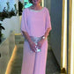 💕👗Elegantes zweiteiliges Set im Colorblock-Stil mit Pailletten