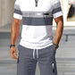 🎁👕 50% RABATT! Polo-Shirt & Shorts Set – Karomuster, Slim-Fit, oberschenkellang – perfekt für heiße Tage & Urlaub. 🌊💨