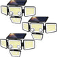 ☀️Solar-Außenleuchten 💡 – 3000 lm, 188 LEDs, Bewegungsmelder