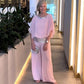 💕👗Elegantes zweiteiliges Set im Colorblock-Stil mit Pailletten