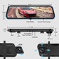 10-Zoll-Rückfahrkamera & Dashcam mit vollem Touchscreen – 1296P HD-Nachtsicht, Dual-Objektiv – ideal für sicheres Fahren & Parken🚗📹