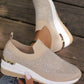 🔥👟 50% RABATT! Lässige Slip-on-Sneakers aus Mesh-Gewebe mit Strasssteinen – atmungsaktiv, glamourös, perfekt für warme Tage. 💎💨