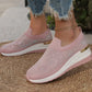 🔥👟 50% RABATT! Lässige Slip-on-Sneakers aus Mesh-Gewebe mit Strasssteinen – atmungsaktiv, glamourös, perfekt für warme Tage. 💎💨