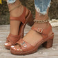 ✨2026 Neuheiten 50 % Rabatt👡Damen-Sandalen mit Blockabsatz