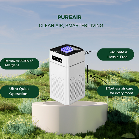 🌿💨 Luftreiniger für Zuhause – Allround-Schutz 🛡️🏠 für frische und saubere Raumluft, ideal gegen Allergene, Staub und Gerüche. 🎁