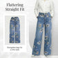 🔥 HALBPREIS DEAL 👖 Blumen-Jeans für Damen – gerade geschnitten & trendy 🌿 + Kostenloser Versand ab 2 Artikeln ✨