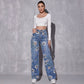 🔥 HALBPREIS DEAL 👖 Blumen-Jeans für Damen – gerade geschnitten & trendy 🌿 + Kostenloser Versand ab 2 Artikeln ✨