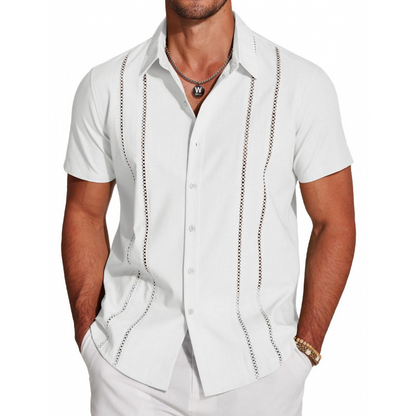 💥 50% RABATT 🎉 Herren Kurzarm-Hemd mit Knopfleiste 👔 atmungsaktiv, bequem & vielseitig kombinierbar 🔥