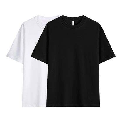 🔥Sonderangebote für die neuen Modelle 2026-Einfarbiges T-Shirt für Herren mit überschnittenen Schultern