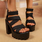 👠✨Stilsicher & Standfest: Deine bequemen Plateau-Sandalen für jeden Anlass