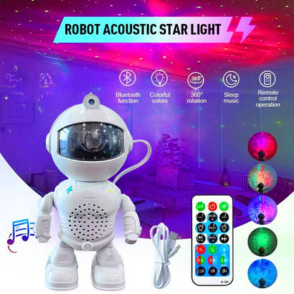 🚀 50% RABATT AUF DEN ROBOTER-ASTRONAUTEN! ✨ 360° Sternen-Projektor & Bluetooth-Lautsprecher für magische Nächte 🌌