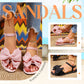 Lässige, flache Strandsandalen mit weicher Sohle
