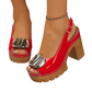 👡 50% RABATT! ✨ Elegante Peep-Toe-Sandalen mit Schnallenabsatz – Stilvoll, Bequem & Perfekt Für Jeden Anlass 🌸