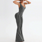 🔥Neuheit 2026🔥 Trainings-Jumpsuit für Damen mit Leopardenmuster und integriertem BH