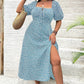 👗🌼 Sommerliches Kurzärmliges Kleid mit Blumenmuster & Schlitz – 50% RABATT! Leicht, feminin & perfekt für warme Tage 🌞