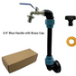 🚰Adapter-Set für IBC-Tanks – Erhöhung, Zapfhahn aus Zinklegierung (3/4“), PE-Schlauch & Winkelstücke – ideal für Garten & Haushalt💧🏡