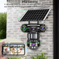 🔎6K 9MP 3-Linsen Outdoor-Kamera | 10x Zoom, 360° PTZ & Farb-Nachtsicht | IP66 Wasserdicht 🛡️☀️