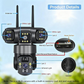 🔎6K 9MP 3-Linsen Outdoor-Kamera | 10x Zoom, 360° PTZ & Farb-Nachtsicht | IP66 Wasserdicht 🛡️☀️