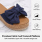 🐆👡 Damen-Plateausandalen mit Leopardenmuster und Schleife