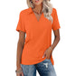 🔥Solange der Vorrat reicht 50% Rabatt!🎉Beilaufiges Damen-T-Shirt mit V-Ausschnitt und Kragen