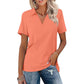 🔥Solange der Vorrat reicht 50% Rabatt!🎉Beilaufiges Damen-T-Shirt mit V-Ausschnitt und Kragen