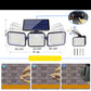 💡Solar-Flutlicht mit 3 verstellbaren Köpfen – 0€ Stromkosten & Maximale Helligkeit