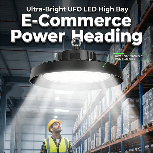 ✨ Profi-Beleuchtung: UFO LED Hallenstrahler – Jetzt -54% Rabatt & Gratis Versand
