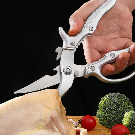 ✂️ LIMITIERT 50% RABATT! ⚡ Robuste Multifunktions-Küchenschere aus Edelstahl – Mit Nussknacker, Flaschenöffner & Sicherheitssperre 🔪