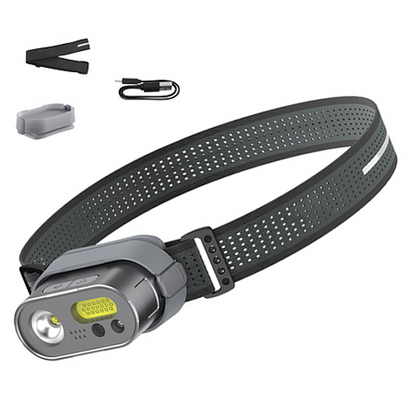 Multifunktionale wiederaufladbare LED-Stirnlampe