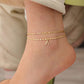 ✨ Personalisierte Eleganz – Filigrane Gold-Fußkette für Ihren Sommer.