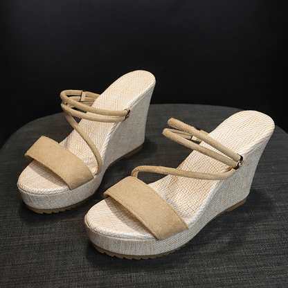 🎁New arrival 50% OFF💥Women's Platform Wedge Sandals— Free Shipping For Two Pieces