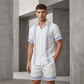 ✨ 2026 NEUHEIT • 50 % RABATT ✨Herren-Set aus Kurzarmhemd und Shorts mit Blumenmuster