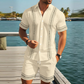 ✨ 2026 NEUHEIT • 50 % RABATT ✨Herren-Set aus Kurzarmhemd und Shorts mit Blumenmuster