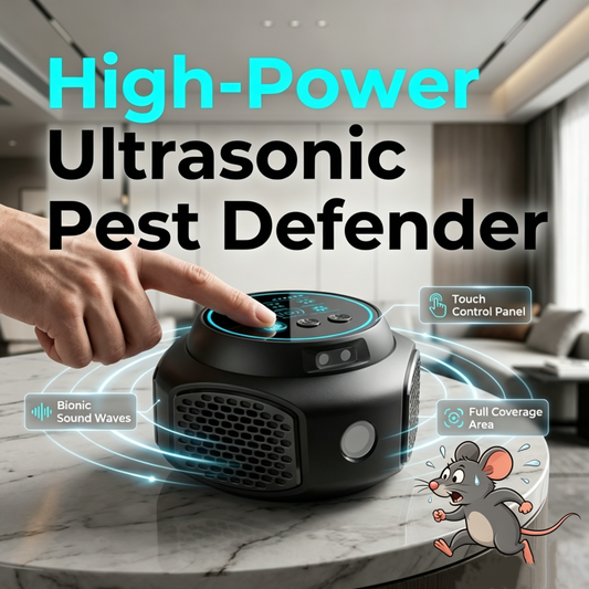 ⚡【Hochleistungs-Ultraschall-Schädlingsvertreiber】 – Ratten und Kakerlaken ziehen von selbst aus, ganz ohne Chemikalien und ohne Töten! 🚫🐭