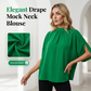 🎁👚 50% RABATT! Elegantes Damen-Oberteil mit Stehkragen – figurschmeichelnd, atmungsaktiv, perfekt für Büro & Freizeit. ☀️💨