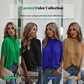 🎁👚 50% RABATT! Elegantes Damen-Oberteil mit Stehkragen – figurschmeichelnd, atmungsaktiv, perfekt für Büro & Freizeit. ☀️💨