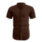 👔 50% RABATT! 🌞 Herren Sommer Stehkragen Kurzarmhemd – Atmungsaktives Material, Moderner Schnitt & Ideal Für Freizeit & Arbeit 💼