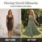👗 50% RABATT! 🌴 Maxikleid für Damen mit Neckholder & Rückenfreiem Ausschnitt – Gestuft, Fließend & Im Resort-Stil Für Einen Eleganter Auftritt Im Urlaub 🌺