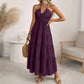 👗 50% RABATT! 🌴 Maxikleid für Damen mit Neckholder & Rückenfreiem Ausschnitt – Gestuft, Fließend & Im Resort-Stil Für Einen Eleganter Auftritt Im Urlaub 🌺