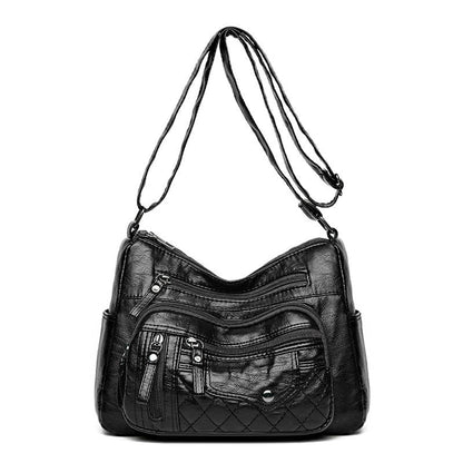 Women's Simple Multi-Pocket Shoulder Bag