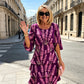 🌺Chic Tiered Midi Dress with Floral Pattern