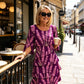 🌺Chic Tiered Midi Dress with Floral Pattern
